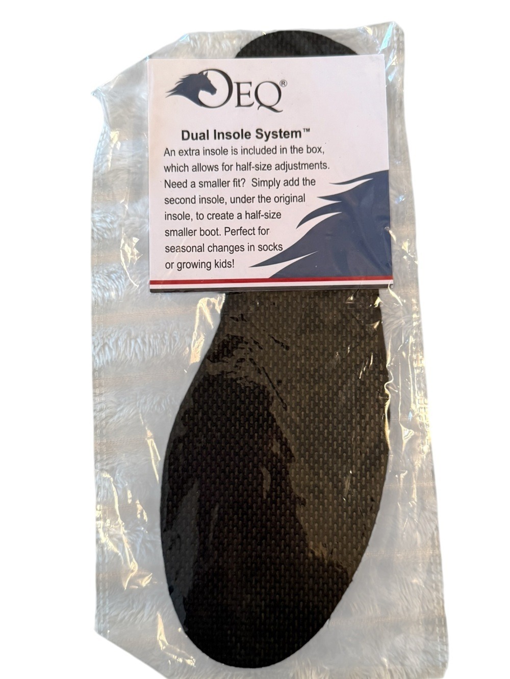 Black Removable Insole Dual Insole System